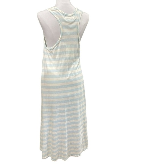 NWT The Great. Striped Swing Tank Dress SZ S 1 Blue Cream - Picture 5 of 8